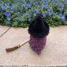 Load image into Gallery viewer, Sparkly Witch Snoot with Broomstick