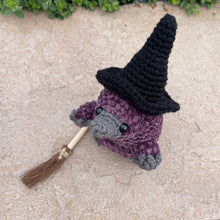 Load image into Gallery viewer, Sparkly Witch Snoot with Broomstick